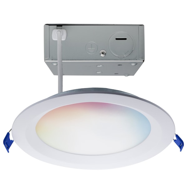 Satco 12W LED DW LP Regress Baffle DL 6 in. Rnd - Starfish IOT Tunable White and RGB 120V 90 CRI White S11566 - main